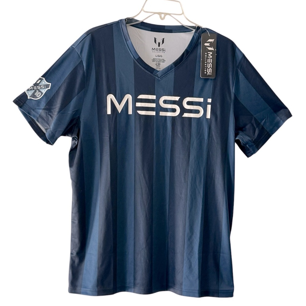 Messi Collection Men’s Lifestyle Standard Fit Navy Jersey